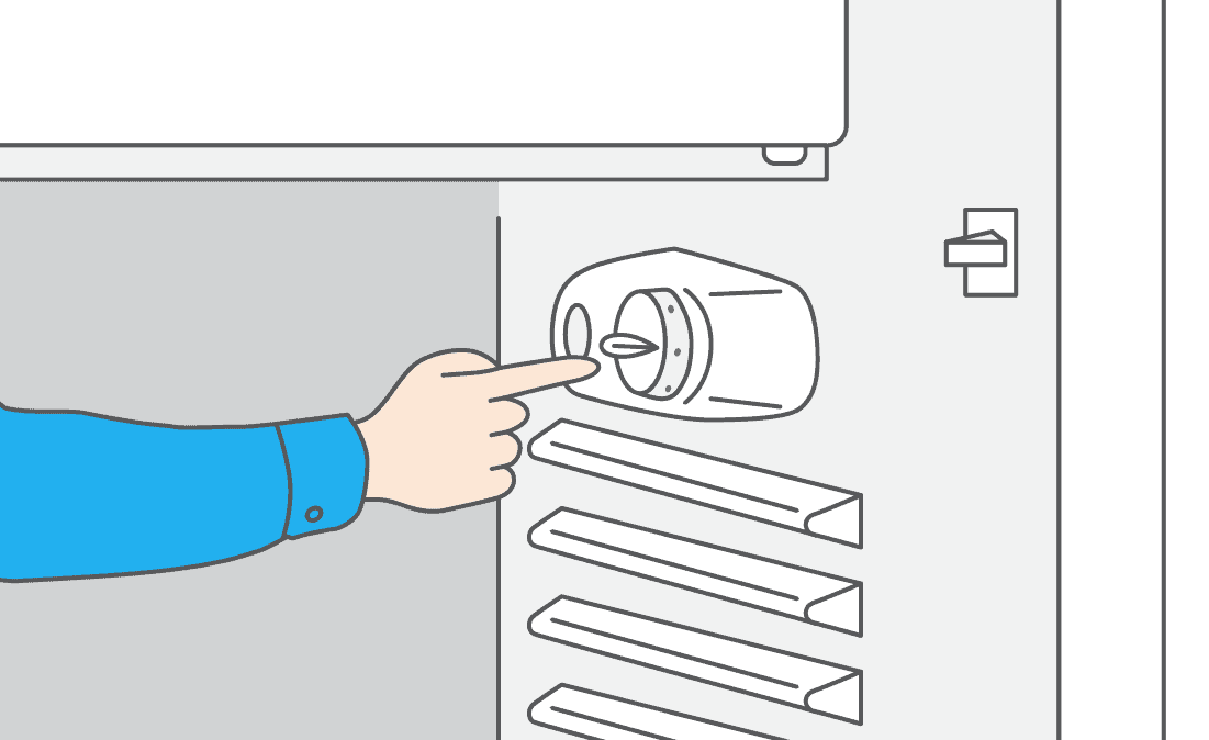 Localisez le boîtier du thermostat.