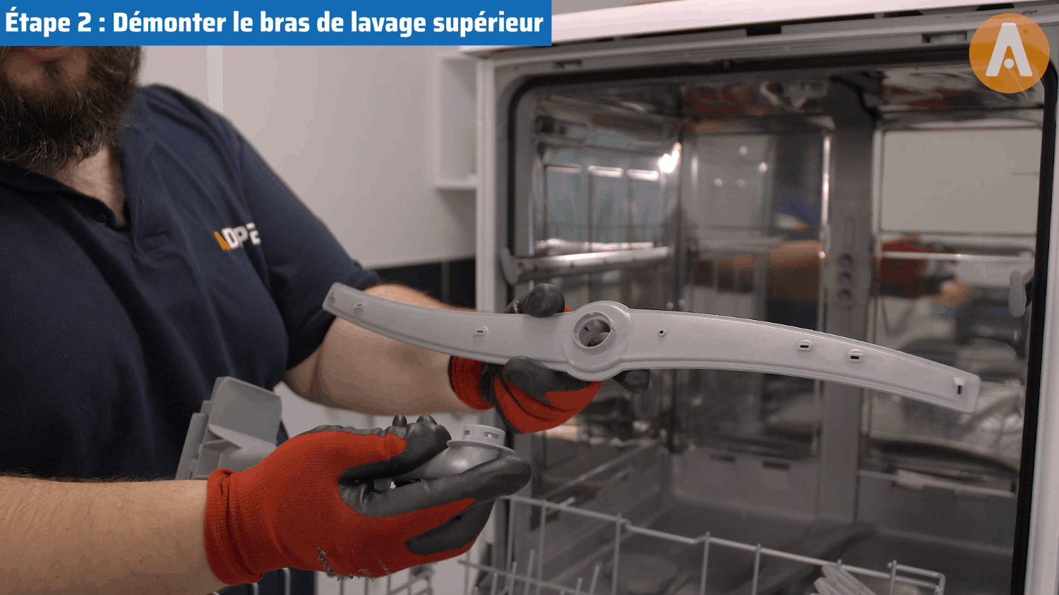 Tutoriel vidéo comment changer les bras de lavage d'un lavevaisselle — free download