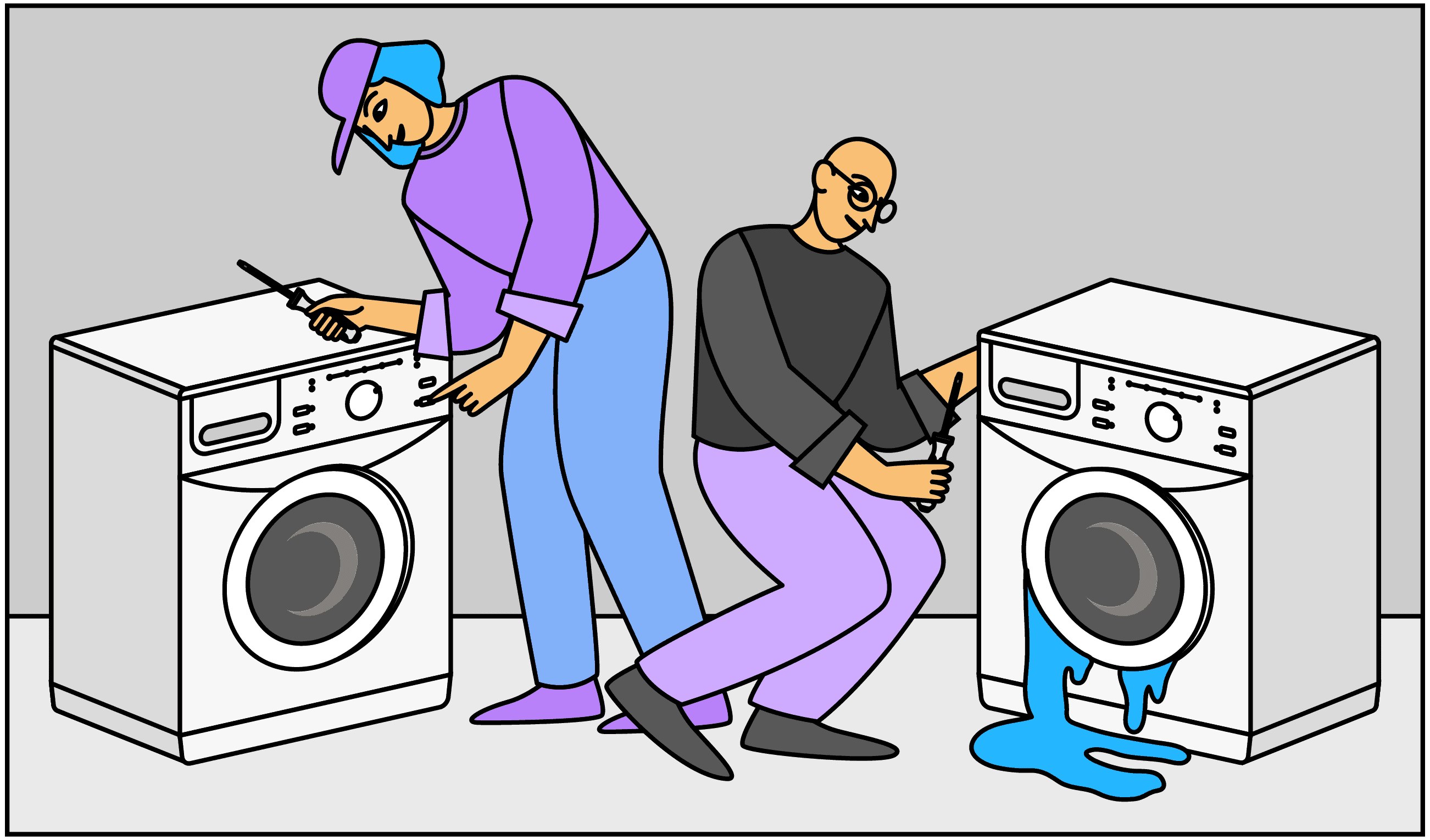 Qui appeler pour réparer une pompe ou une porte de machine à laver ?