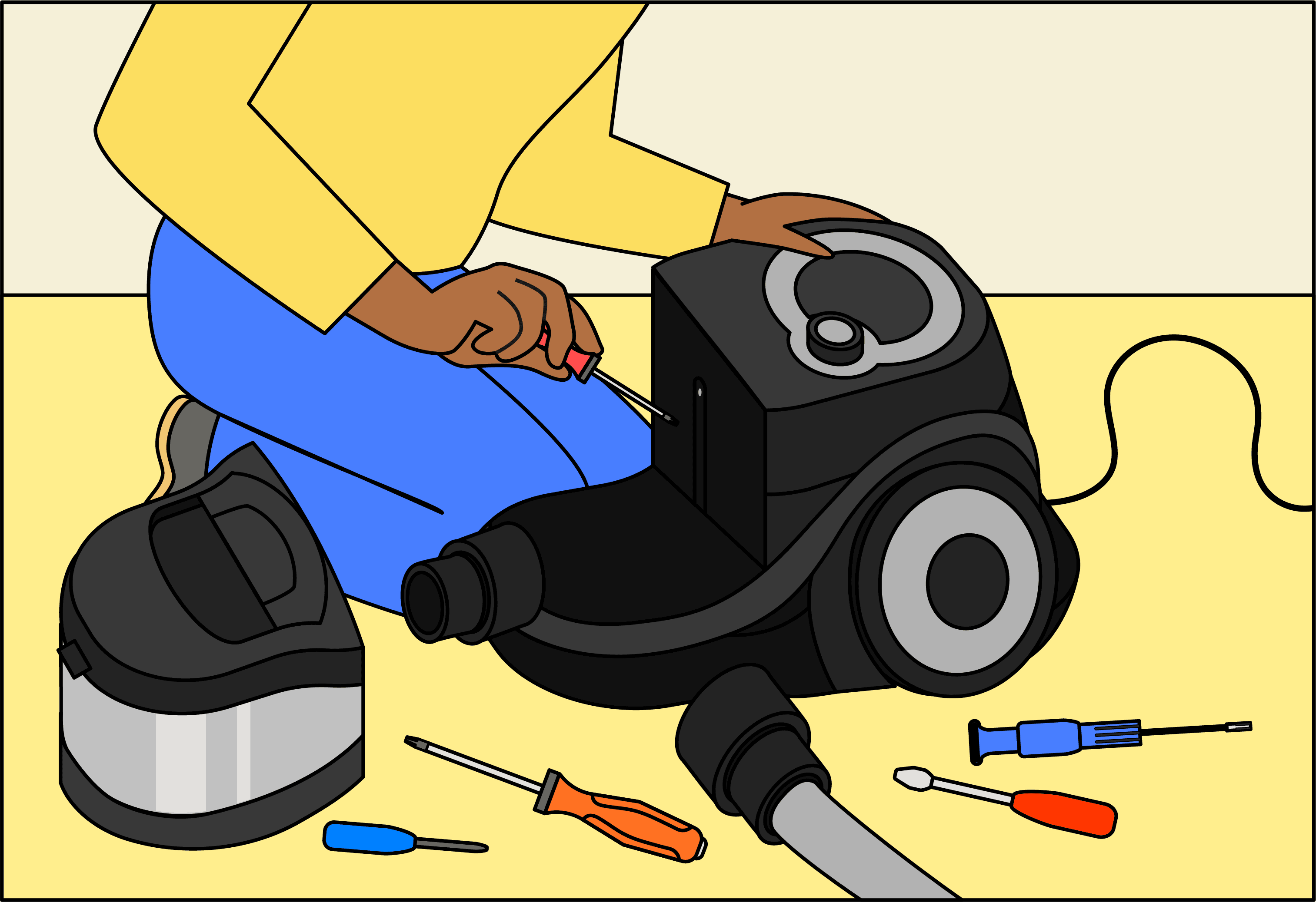 Enrouleur simplement bloqué : que faire ?