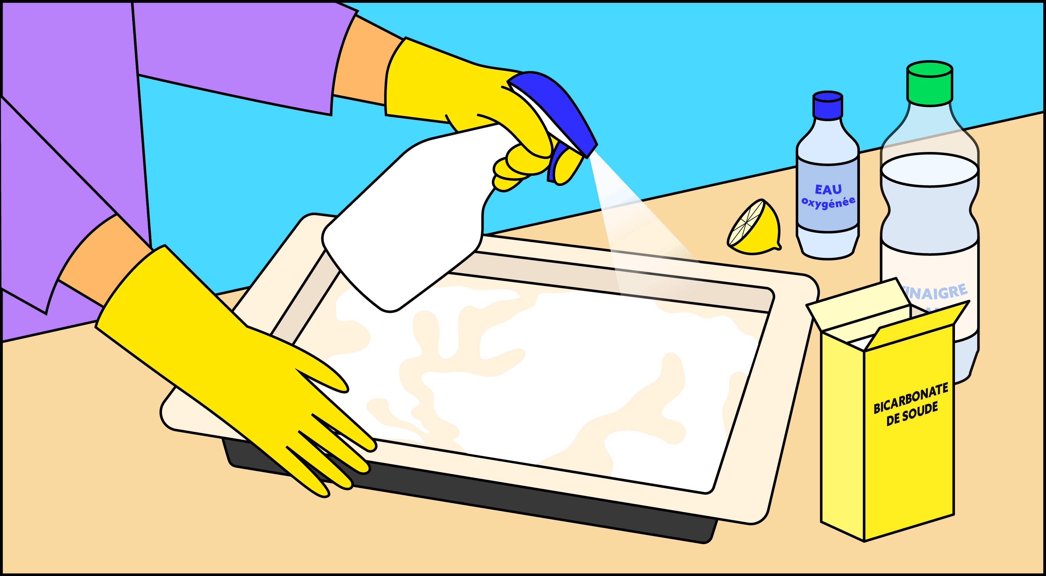 Comment décaper une plaque ou une grille de four sale ou très sale ?