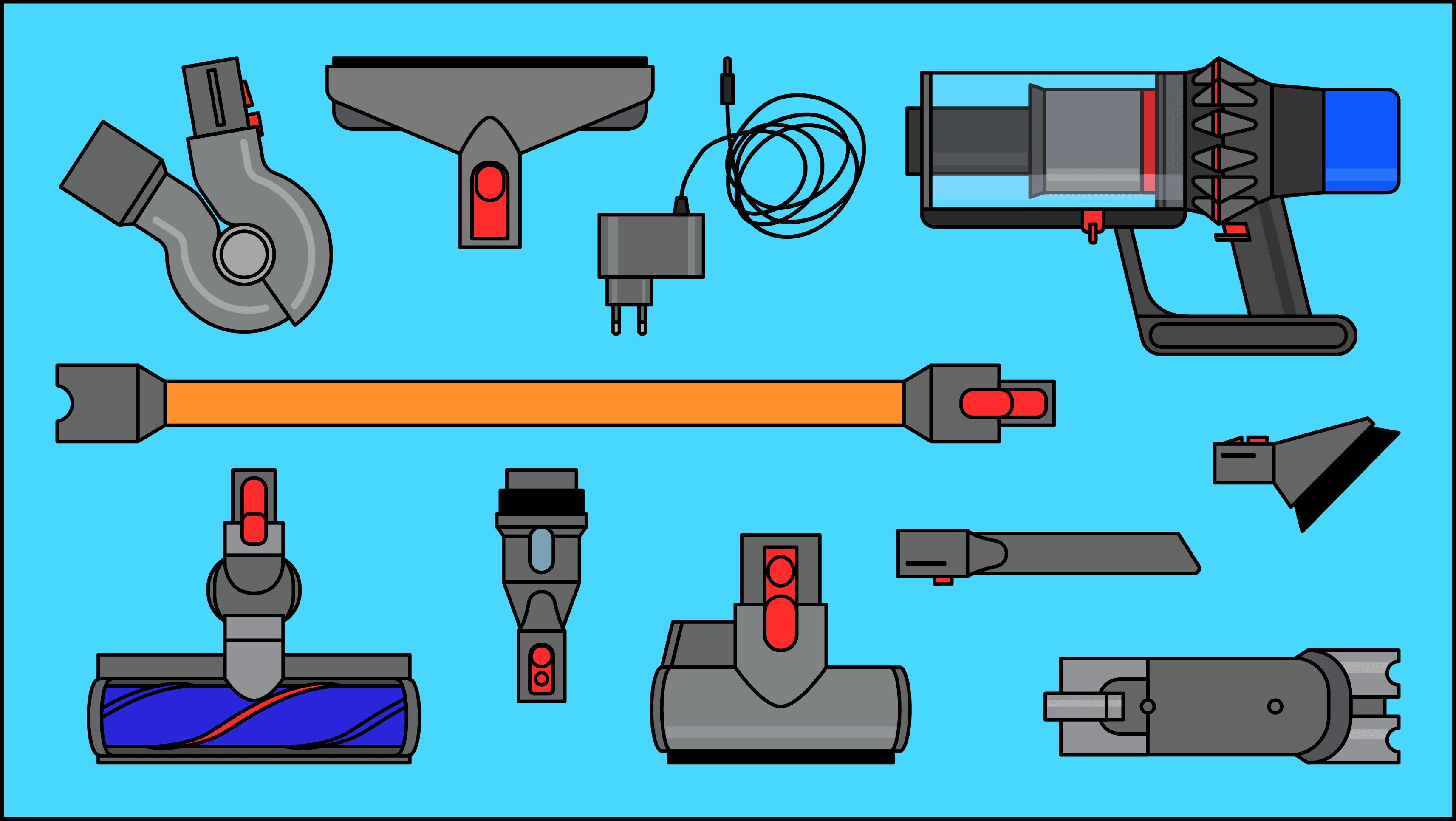 Comment démonter l'aspirateur balai Dyson (V6, V8, V10, V11, V12, V15...) pour le nettoyer ?