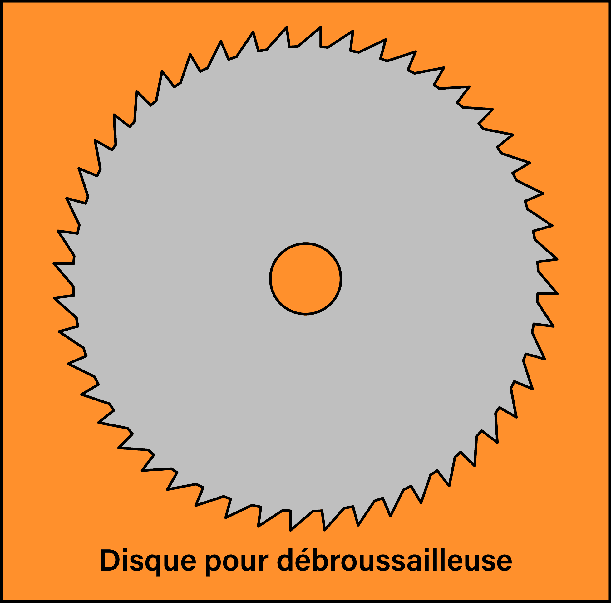 Le disque pour débroussailleuse