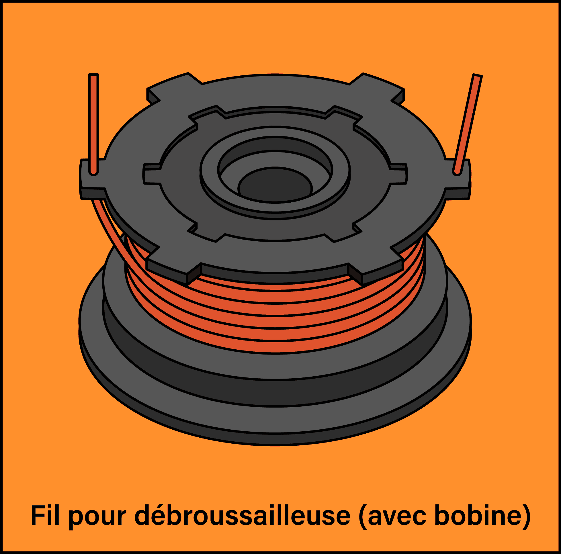 Le fil pour débroussailleuse