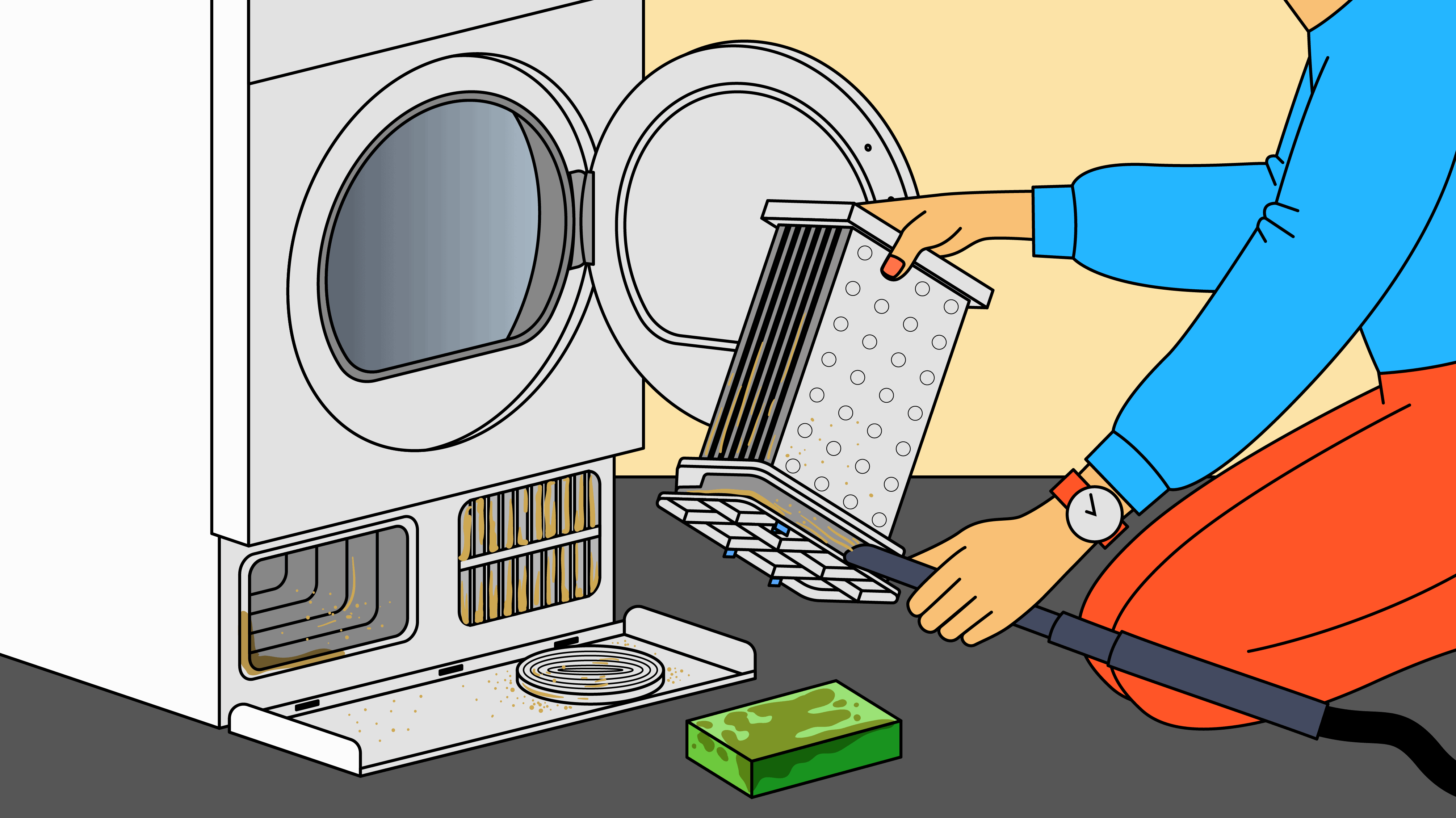 Comment bien nettoyer le condenseur d'un sèche-linge à condensation ?