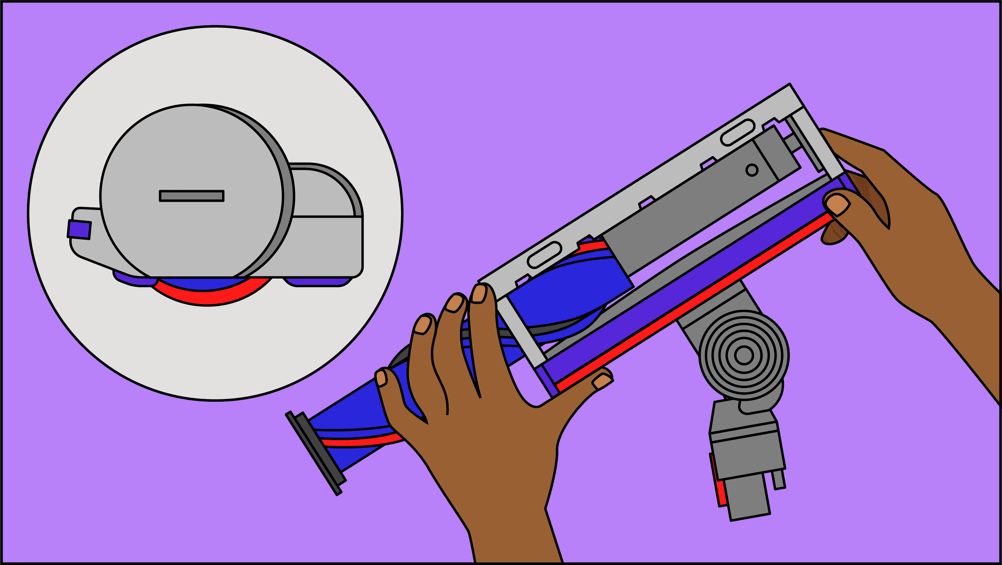Comment nettoyer l'intérieur de la brosse de l'aspirateur Dyson (V6, V8, V10 etc.) ?
