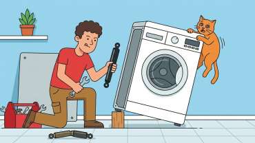 Comment changer l'amortisseur du lave-linge