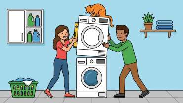 superposer un sèche-linge sur un lave-linge